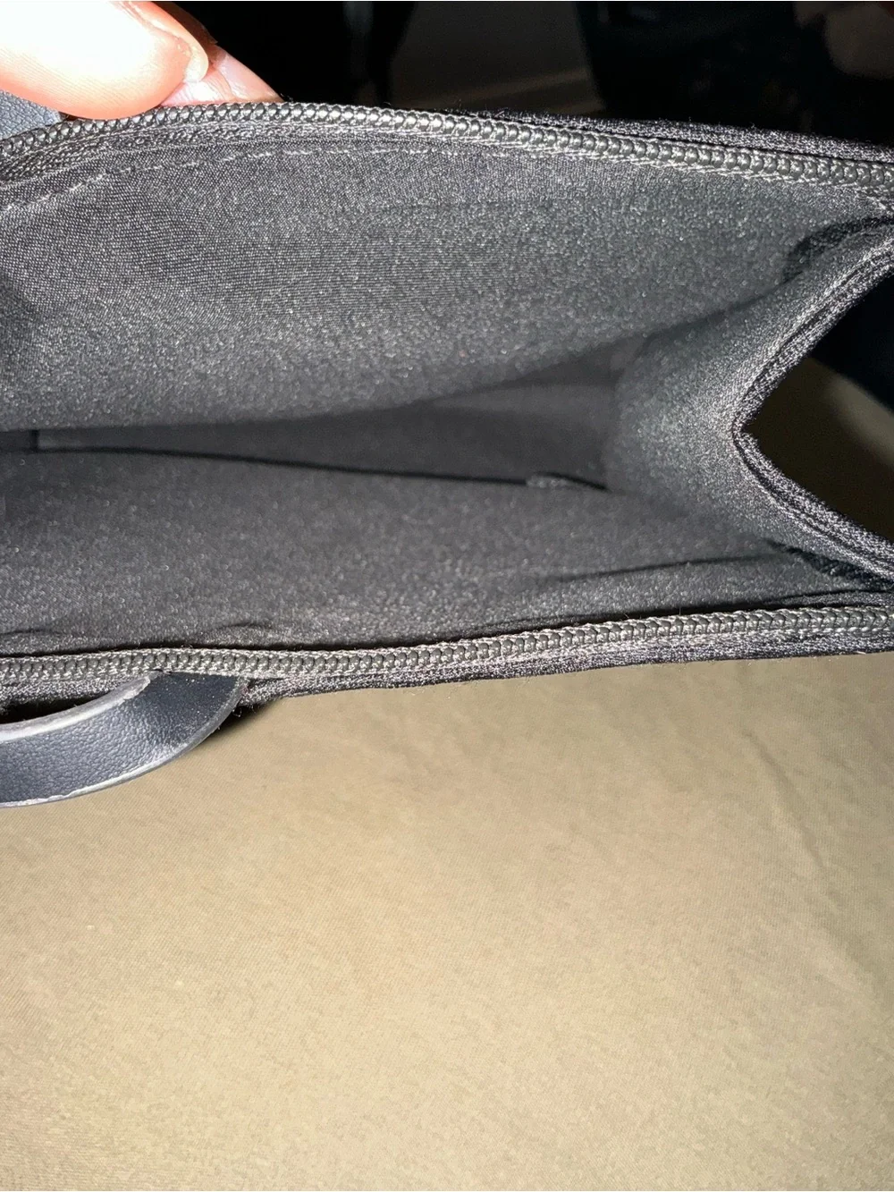 Giorgio Armani Black Textured Men's Tote with Logo Tag